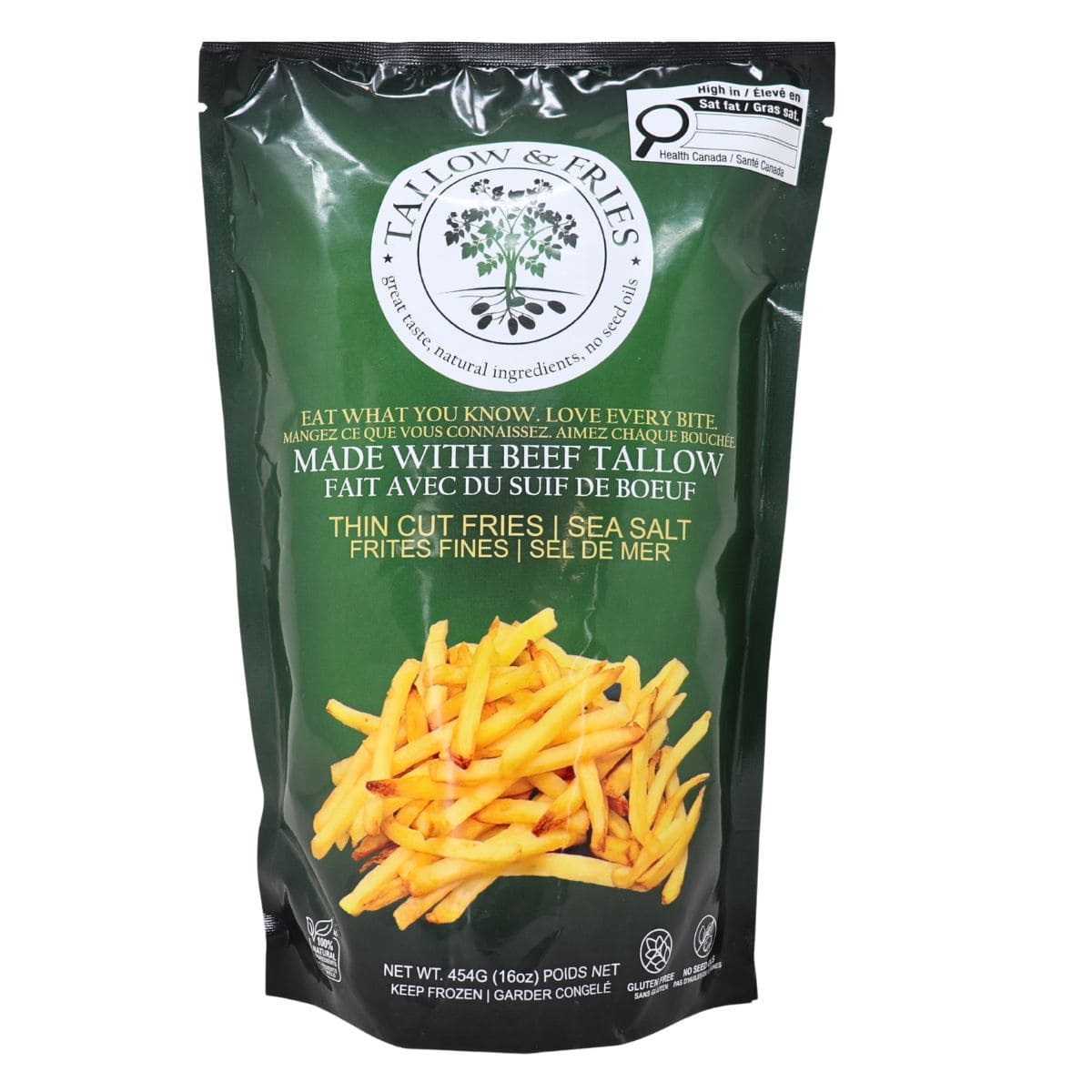 Image of Tallow & Fries Beef Tallow Thin Cut Fries with Sea Salt, 454 g 