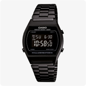 Casio Vintage Digital Reverse Black Dial B640
