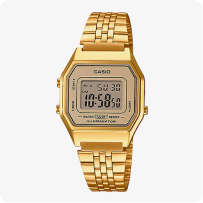 Casio Vintage Digital Gold Dial LA680