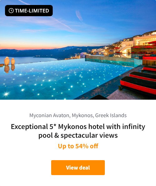 Exceptional 5* Mykonos hotel with infinity pool &amp; spectacular views