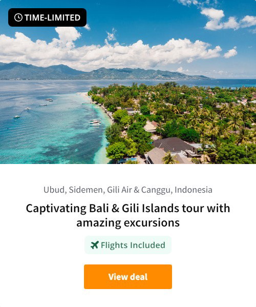 Captivating Bali &amp; Gili Islands tour with amazing excursions