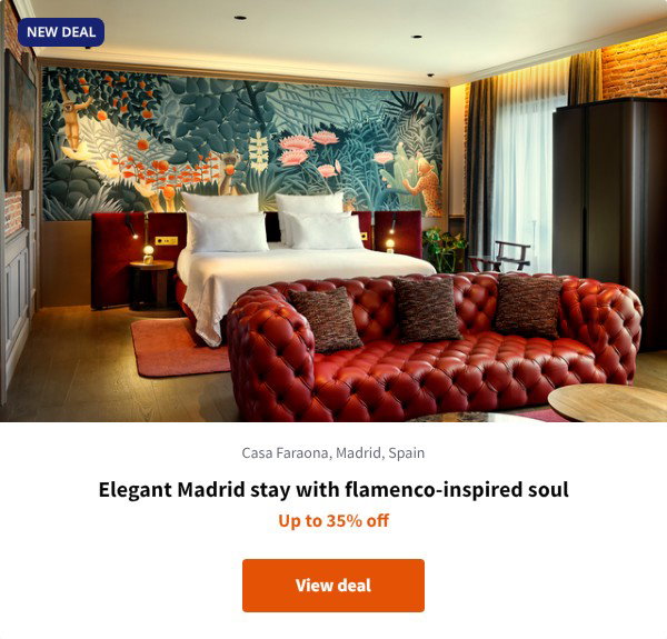 Elegant Madrid stay with flamenco-inspired soul
