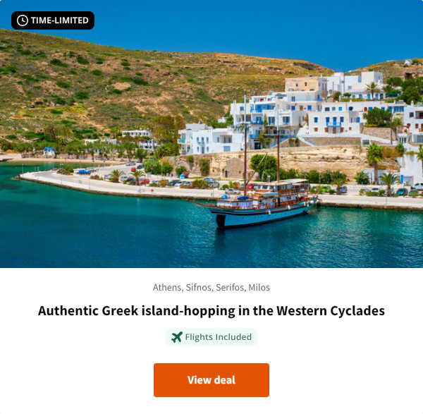 Authentic Greek island-hopping in the Western Cyclades