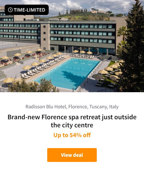 Brand-new Florence spa retreat just outside the city centre