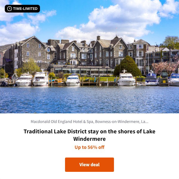 Traditional Lake District stay on the shores of Lake Windermere