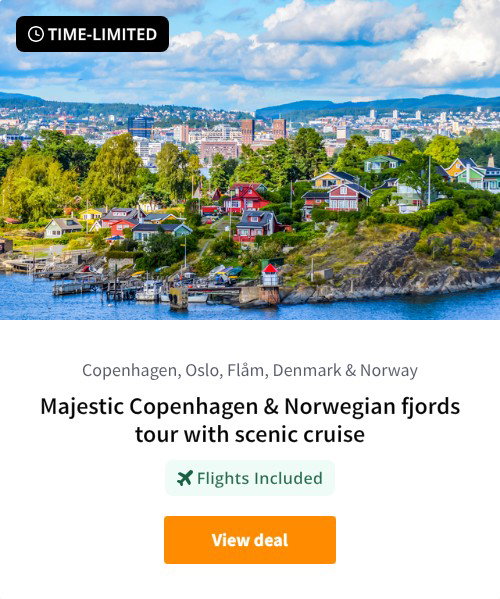 Majestic Copenhagen &amp; Norwegian fjords tour with scenic cruise