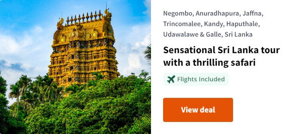 Sensational Sri Lanka tour with a thrilling safari