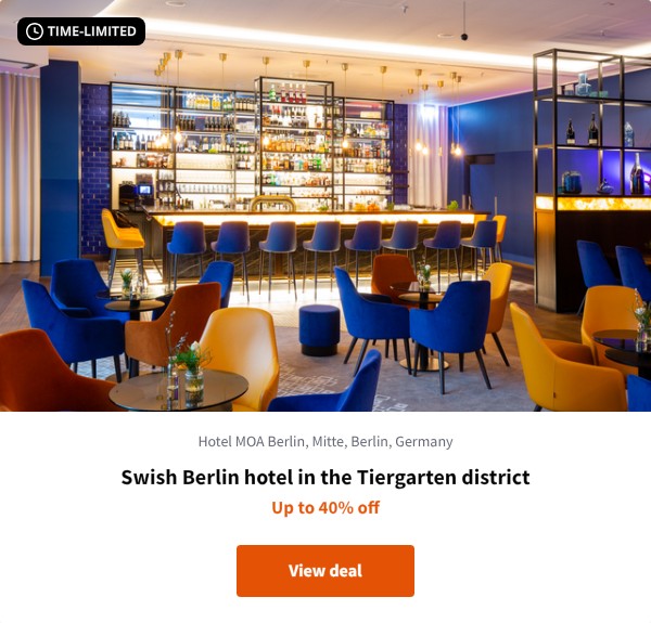 Swish Berlin hotel in the Tiergarten district