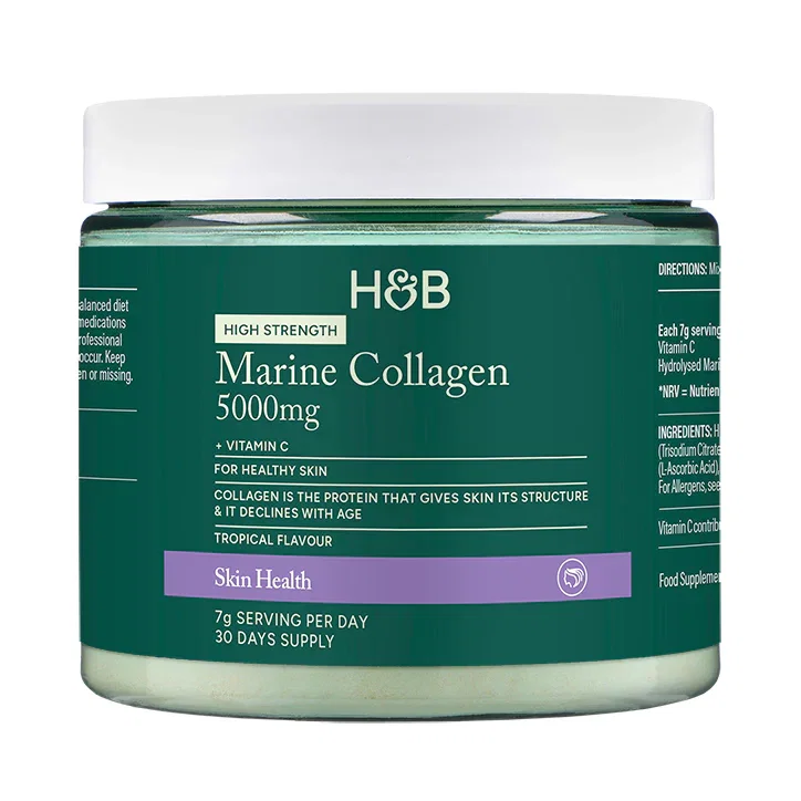 Holland and Barrett Colágeno Marino 5000mg sabor tropical