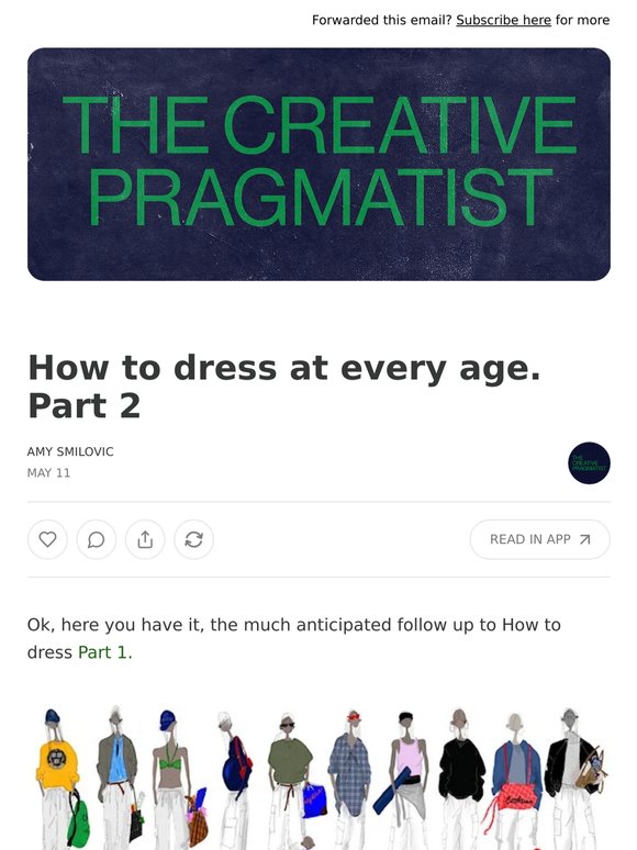 How to dress at every age. Part 2