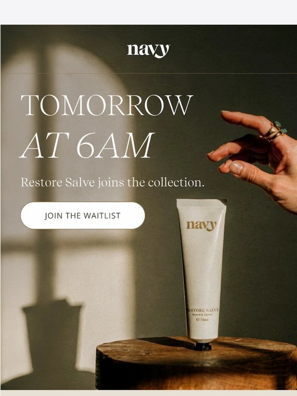 Restore Salve Launches Tomorrow At 6am