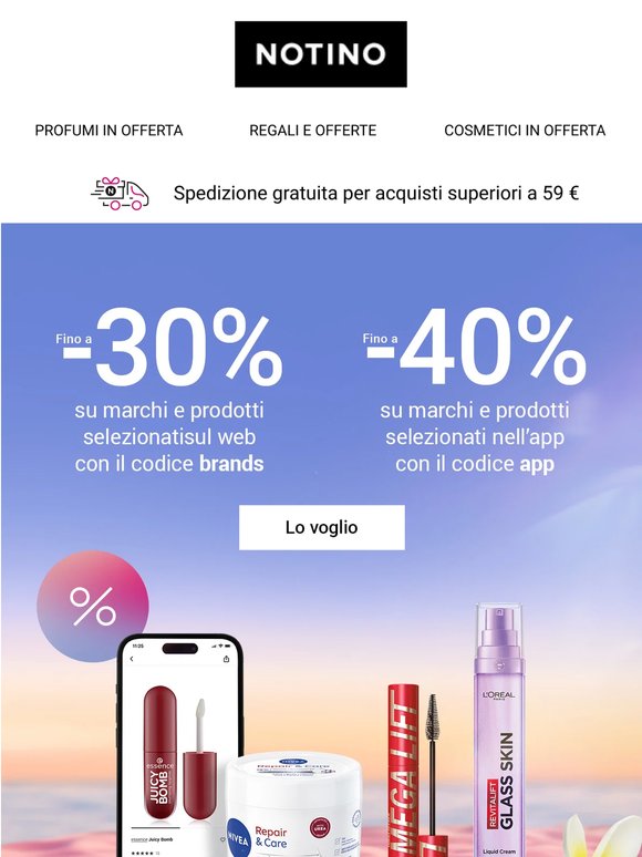 Fino a –40%! Sconti che valgono davvero