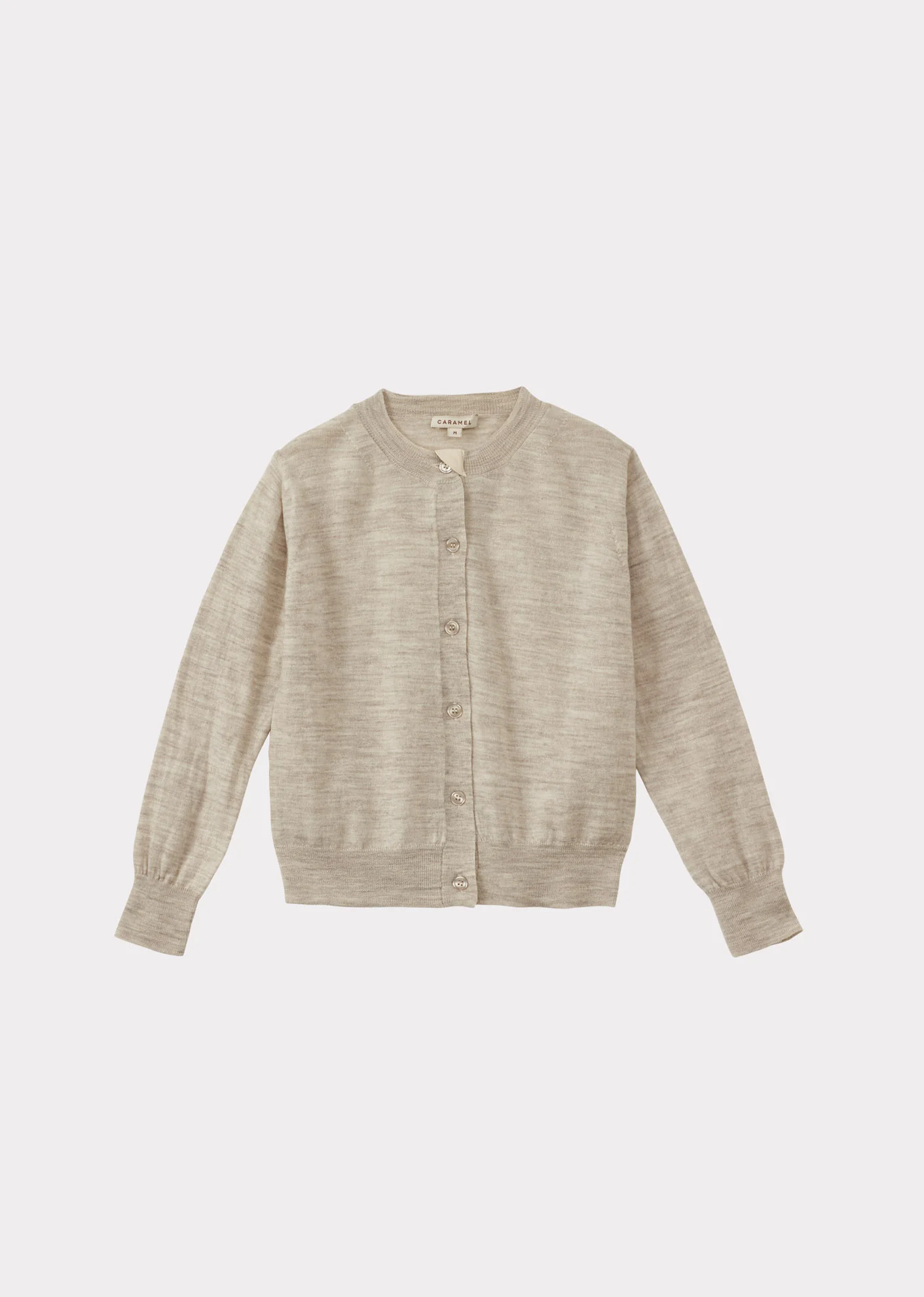Image of WILLOW CHILDREN'S MERINO WOOL CARDIGAN - CREAM