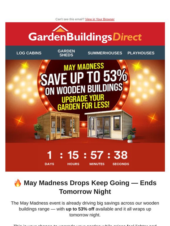 🔥 Up to 53% Off Ends Tomorrow Night — Don’t Miss May Madness!