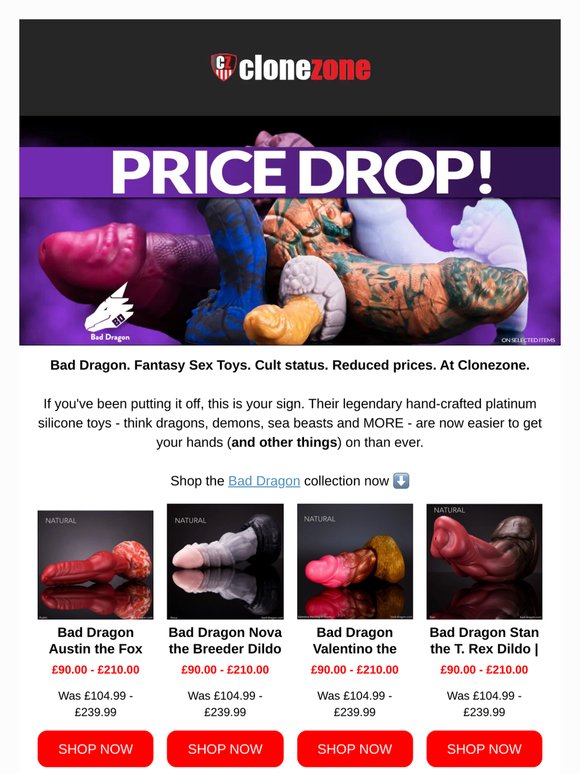 BAD DRAGON PRICE DROP!