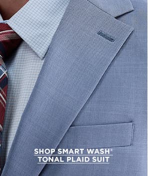 Shop Smart Wash® Tonal Plaid Suit