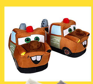 Cars Tow Mater Plush Slippers