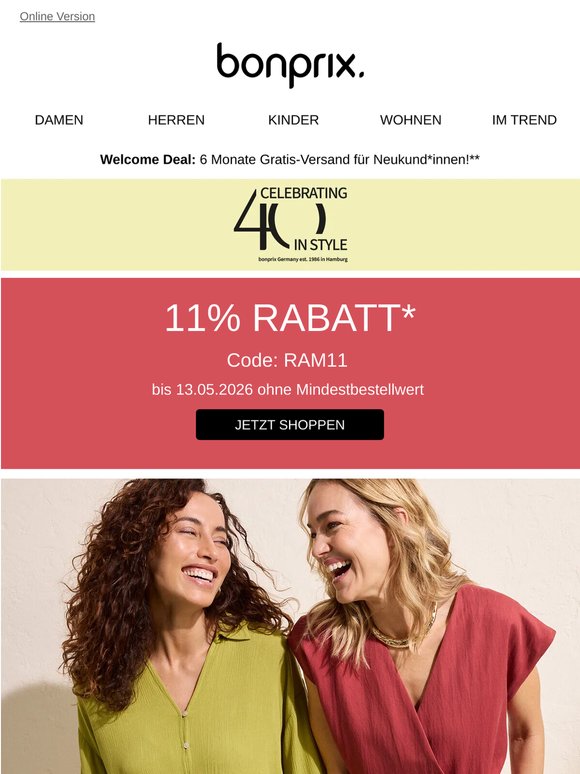11% Rabatt  & New Arrivals ✨