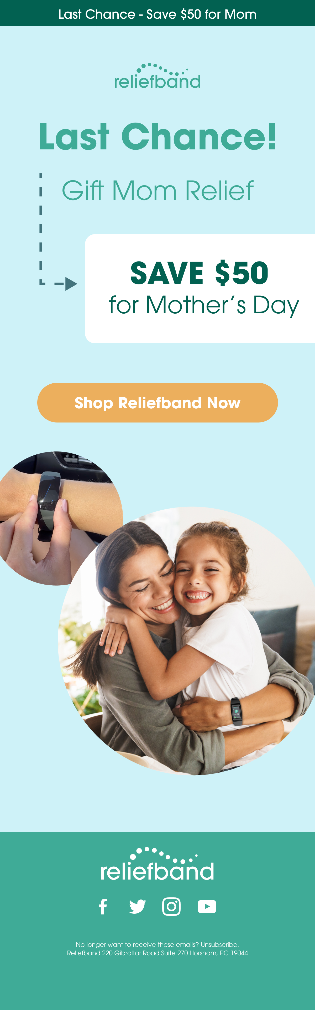 Save $50 on Reliefband Premier 