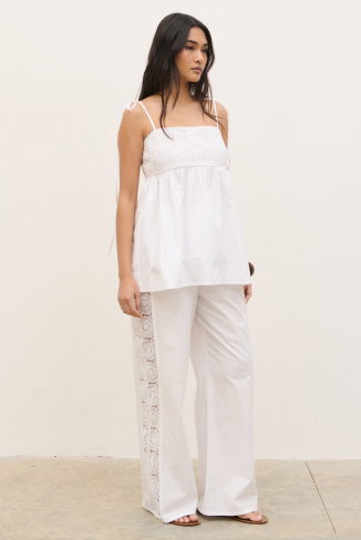 Rae Crochet Detail Trousers