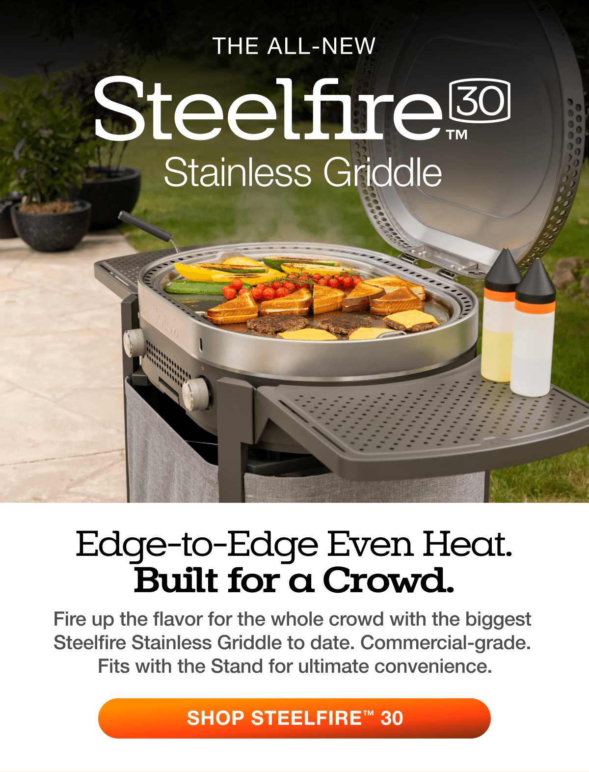 Steelfire 30 Stainless Griddle