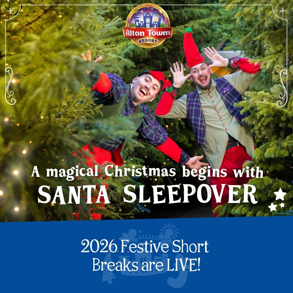 A magical Christmas Begins with a Santa Sleepover. 2026 Festive Short Breaks are LIVE!