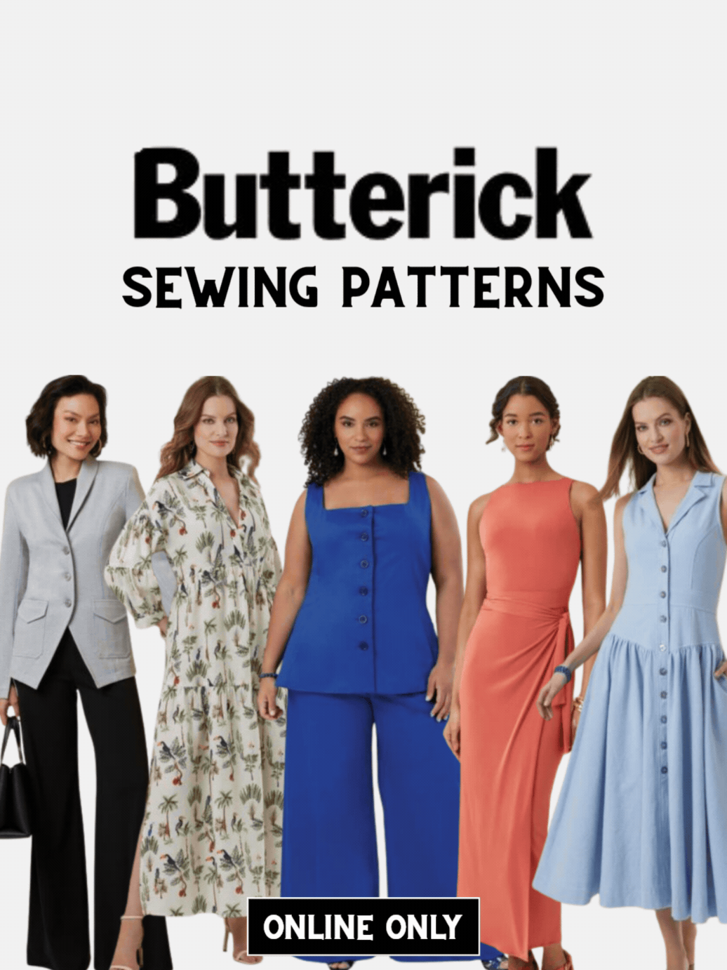40% OFF BUTTERICK SEWING PATTERNS