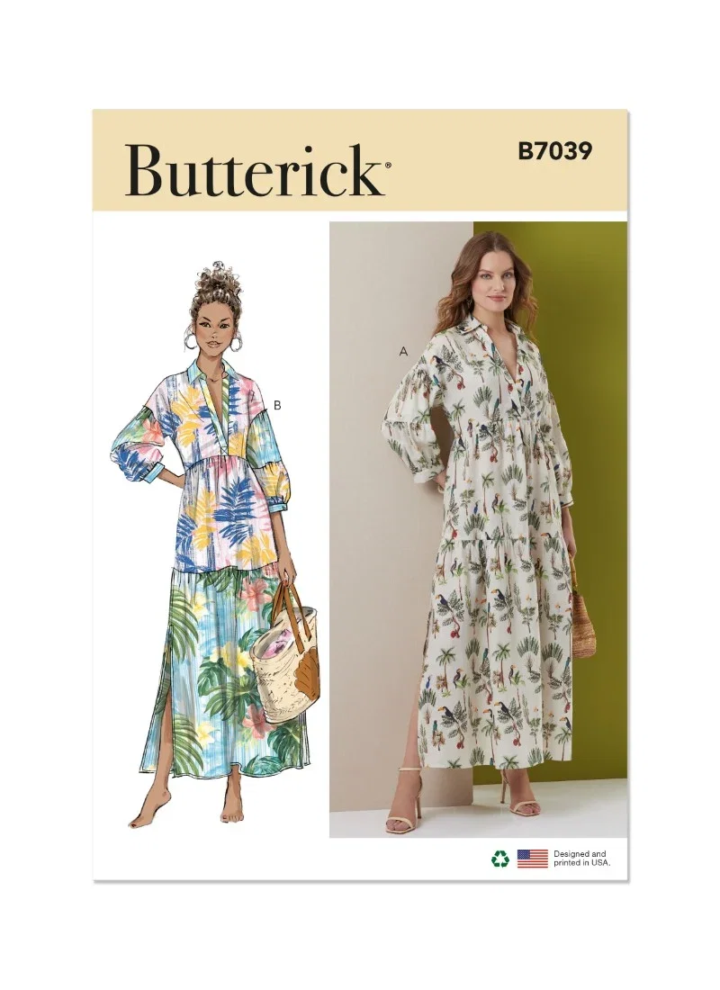 Image of Butterick Sewing Pattern 7039 (D5) Misses Dresses  4-12