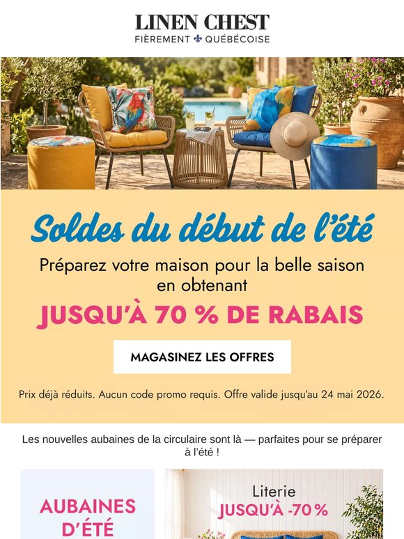 😎Soldes du début de l’été en cours