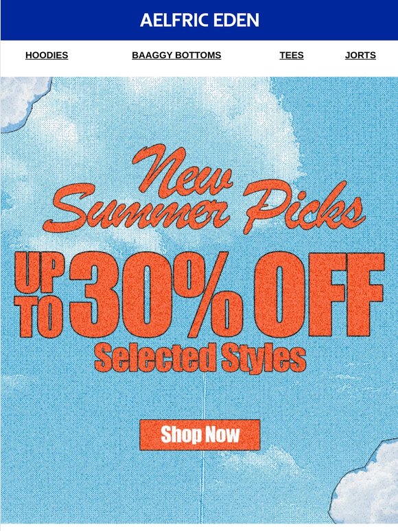 🔥Up To 30% Off | Selected Styles