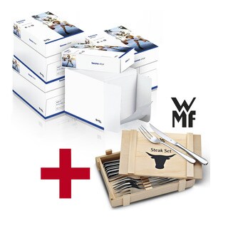4 boîtes-maxi de 2500 feuilles de papier photocopieur « Star »