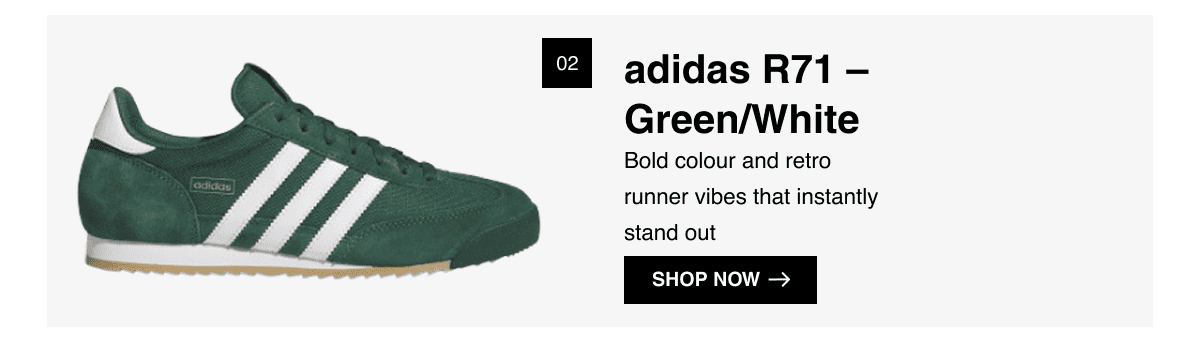 adidas R71 - Green / White