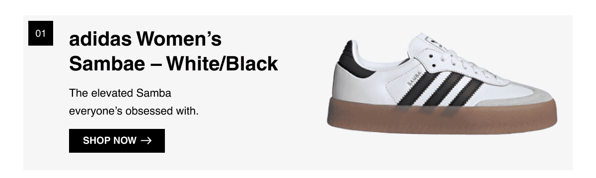adidas Womens Sambae - White / Black