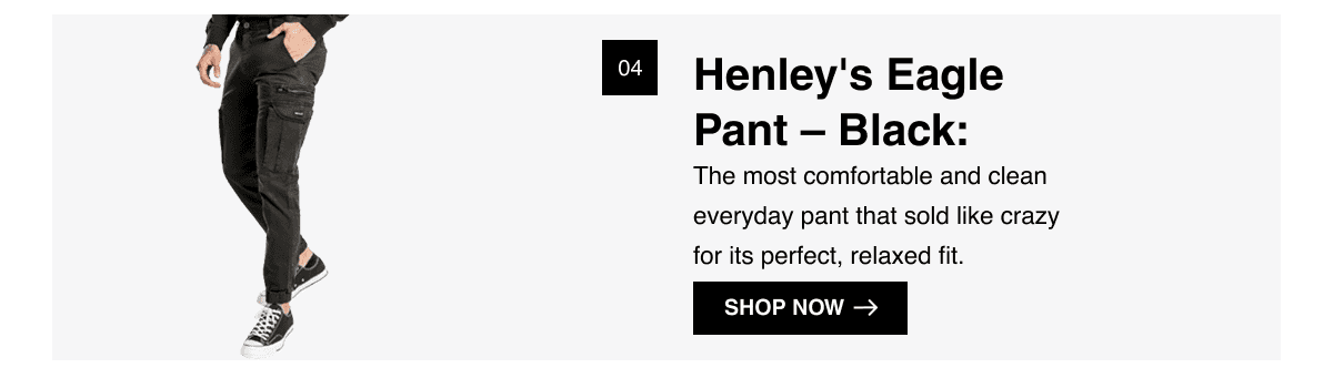 Henleys Eagle Pant - Black