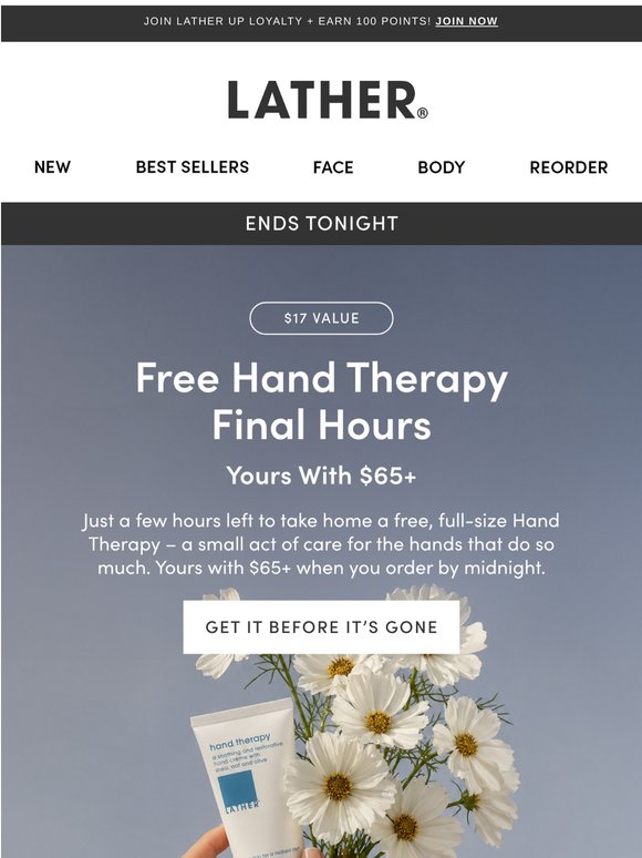 Last Chance: Free Hand Therapy 🩵
