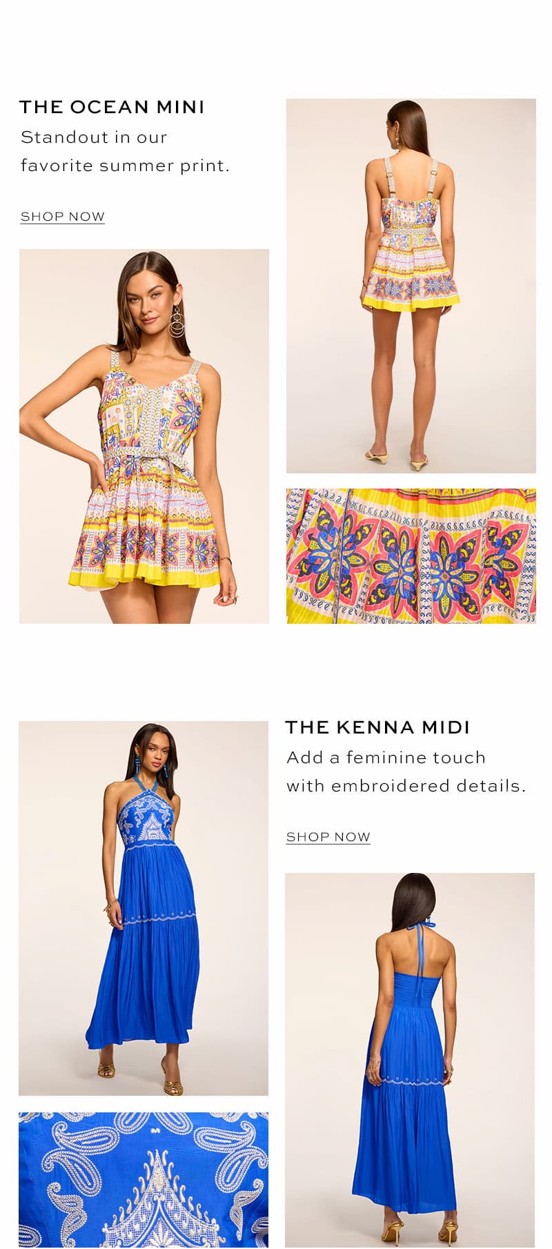 The Ocean and The Kenna Dresses
