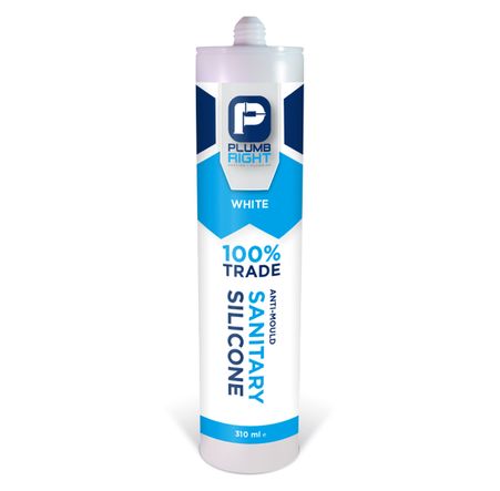 Plumbright Anti-Mould Plumbing Sanitary Silicone Sealant 310ml