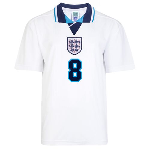 England 1996 Euro No8 Gascoigne Retro Shirt