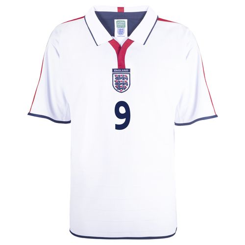 England 2004 No 9 Rooney  Retro Football Shirt