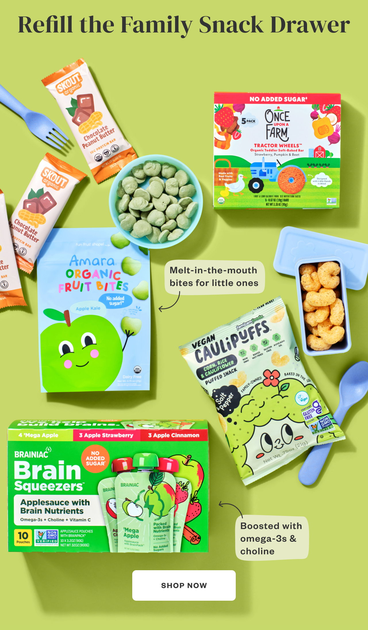 Refill the Family Snack Drawer. Shop Now.