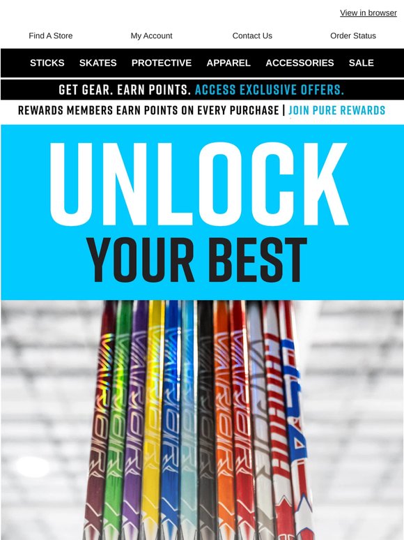 Hey, Make your gear stand out on the ice with custom gear!