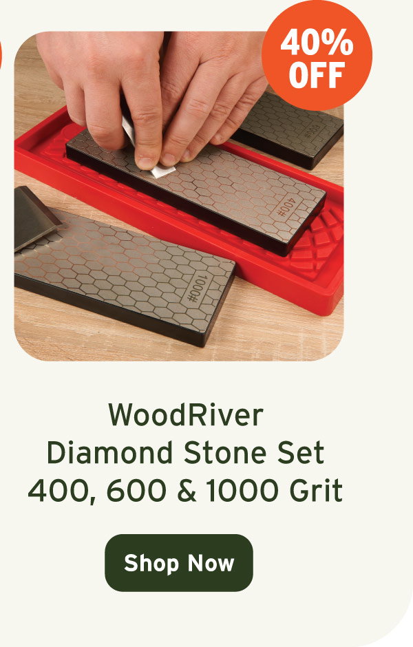 WoodRiver Diamond Stone Set - 400 600 and 1000 Grit