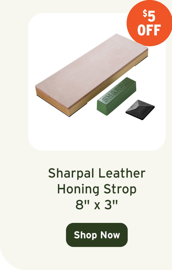 Sharpal Leather Honing Strop - 8" x 3"