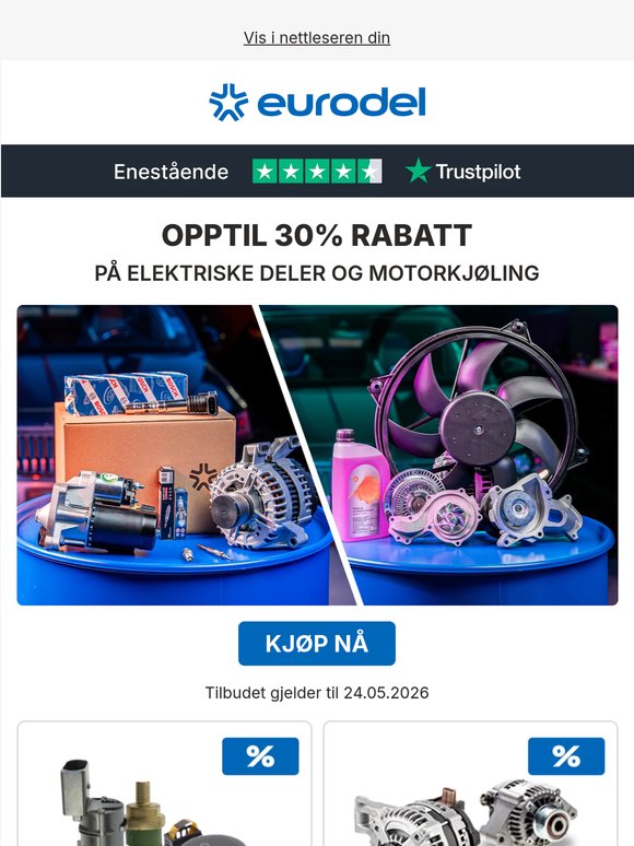 🚩 Gjør bilen klar for sommeren – opptil 30% rabatt
