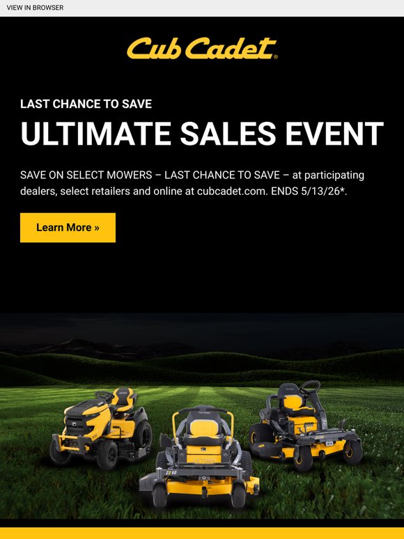 Last Chance to Save!