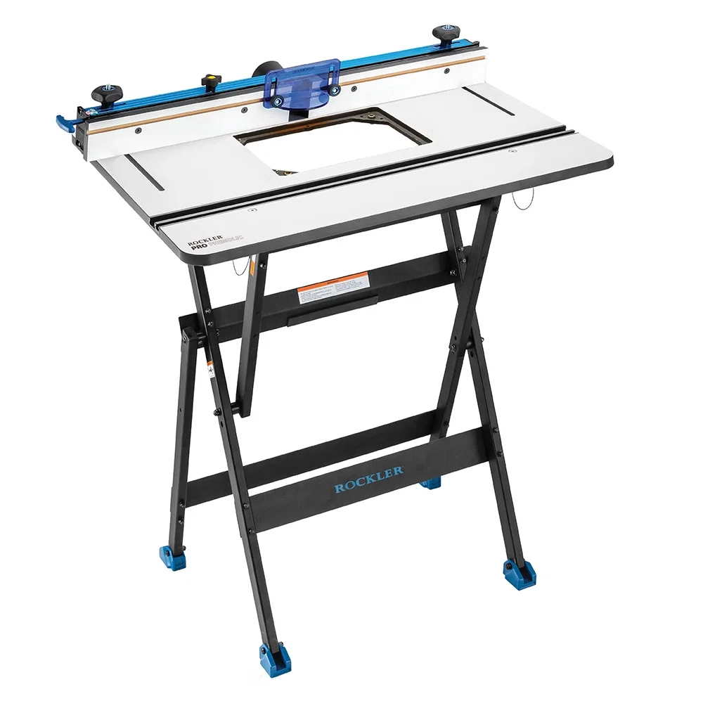 Rockler Phenolic Router Table with ProMax Fence and Rock-Steady Folding Stand