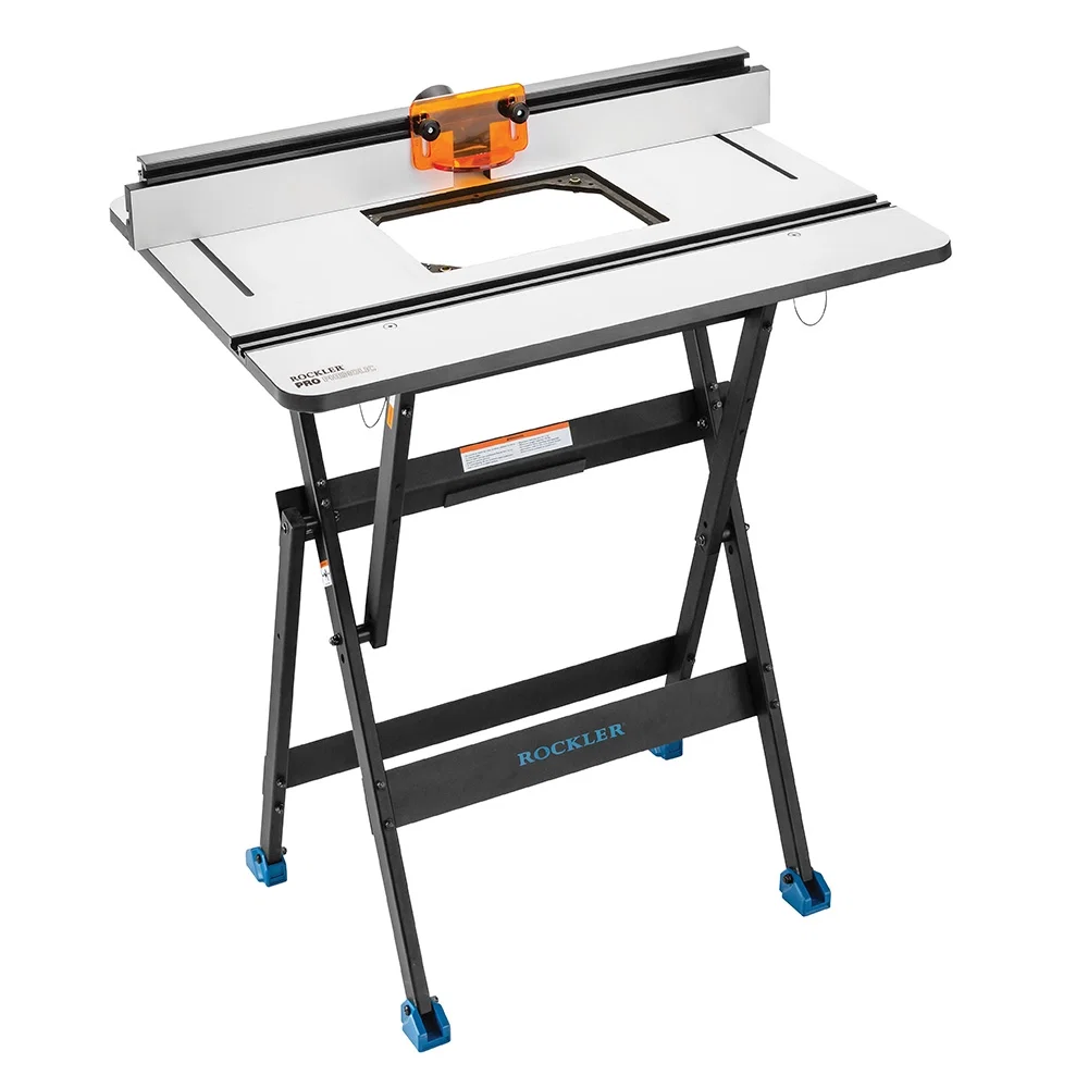 Rockler Phenolic Router Table with Pro Fence and Rock-Steady Folding Stand