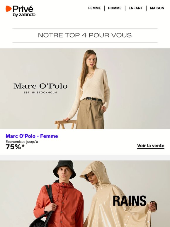 Marc O'Polo, Rains & Palladium n’attendent que vous
