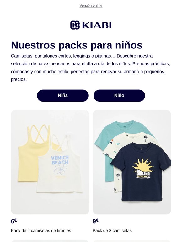 Packs para niños: prácticos y divertidos