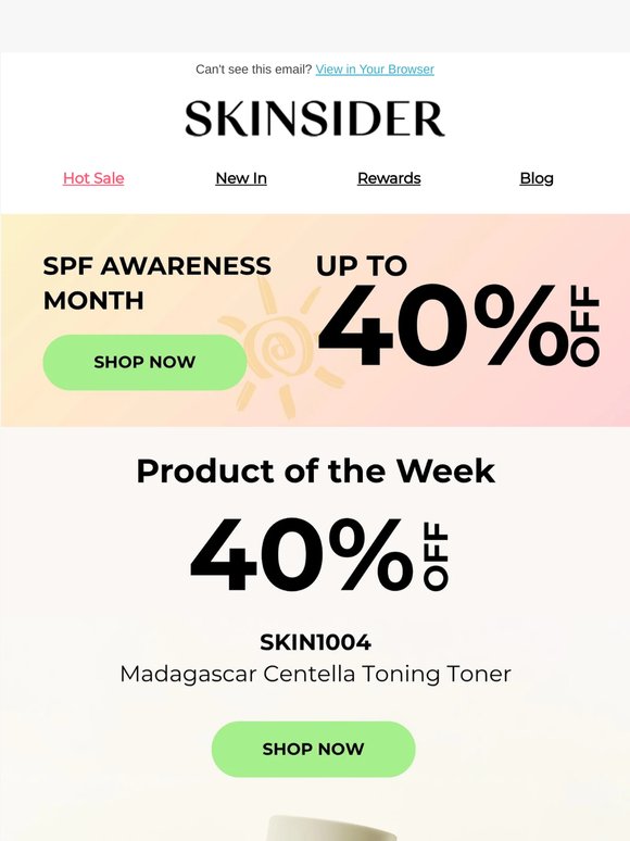 Time for SKIN1004 🏆40% off Centella Toning Toner